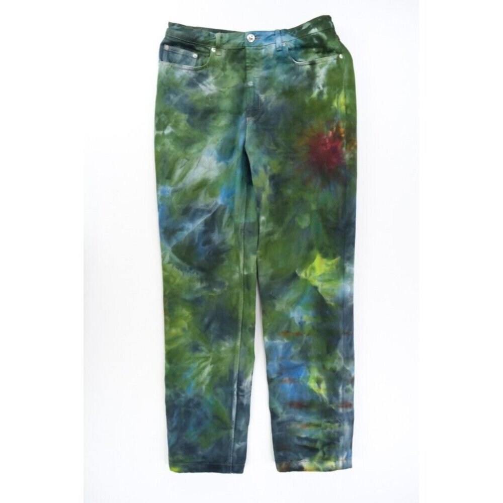 APC Paris Jean Martin Milk 29 Tie Dye Cotton Denim Jeans 30 x 30 Straight Leg